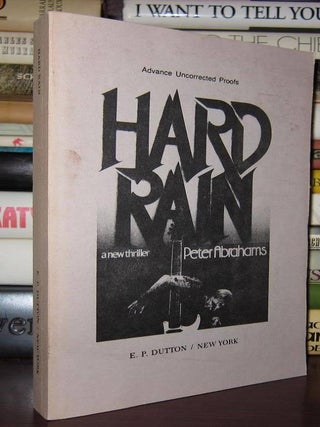 Item #30183 HARD RAIN. Peter Abrahams