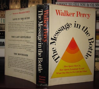 Item #30752 THE MESSAGE IN THE BOTTLE. Walker Percy