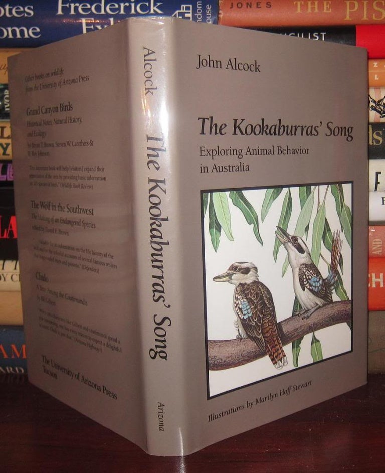 Item #33269 THE KOOKABURRAS' SONG Exploring Animal Behavior in Australia, 1st Edition. John Alcock, Marilyn Hoff Stewart.