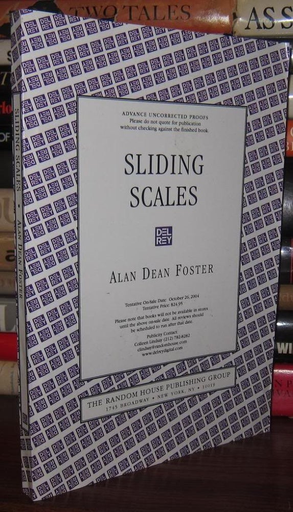 Item #35798 SLIDING SCALES A Pip & Flinx Adventure. Alan Dean Foster.