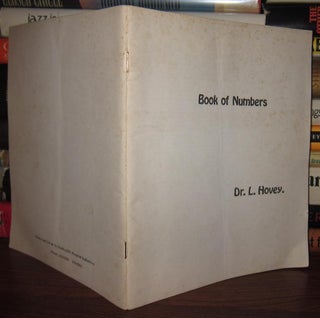 Item #36127 BOOK OF NUMBERS. L. Dr. Hovey