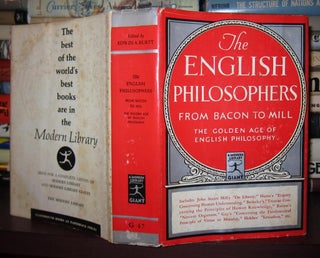 Item #40066 THE ENGLISH PHILOSOPHERS FROM BACON TO MILL. Edwin A. Burtt