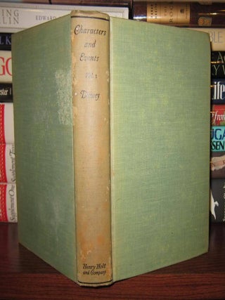 Item #43510 CHARACTERS AND EVENTS, VOLUME 1 Popular Essays in Social and Political Theory. John...