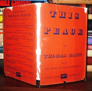 Item #44105 THIS PEACE. Thomas Mann