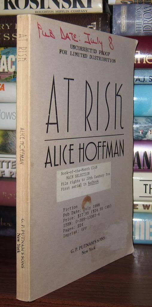 AT RISK | Alice Hoffman | First Edition; First Printing