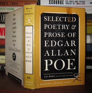 Item #48658 SELECTED POETRY & PROSE OF EDGAR ALLAN POE. Edgar Allan Poe