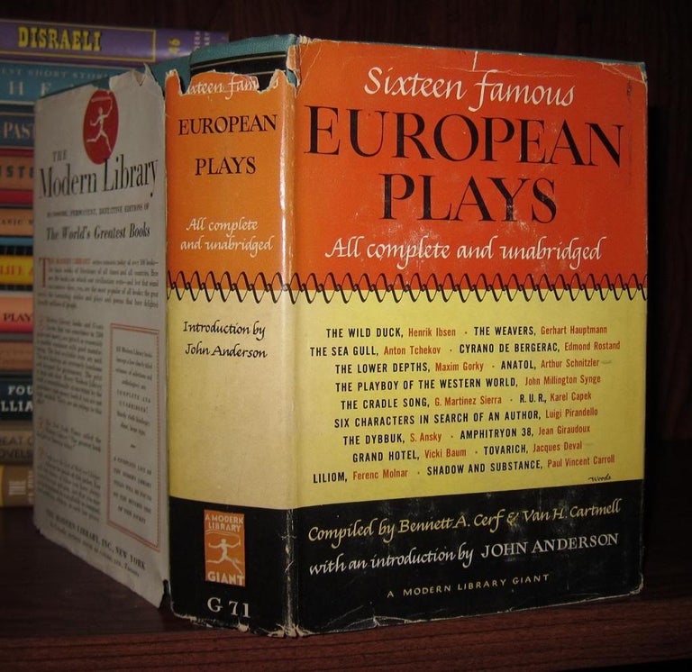 Item #48850 SIXTEEN FAMOUS EUROPEAN PLAYS. Bennett A. Cerf, Maxim Gorky Van H. Cartmell - Henrik Ibsen, S. Anky.