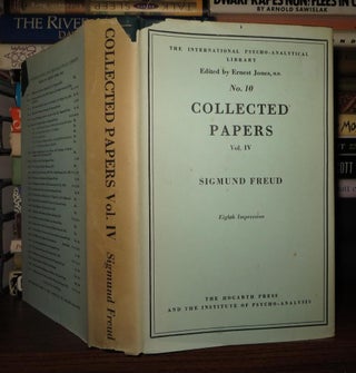 Item #49602 COLLECTED PAPERS Volume Four (IV). Sigmund Freud, Ernest Jones