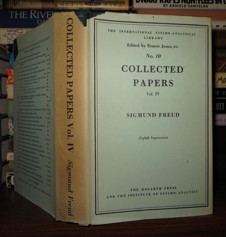 Item #49602 COLLECTED PAPERS Volume Four (IV). Sigmund Freud, Ernest Jones.