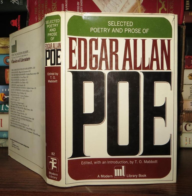 Item #49949 SELECTED POETRY AND PROSE OF EDGAR ALLAN POE. Edgar Allan Poe.