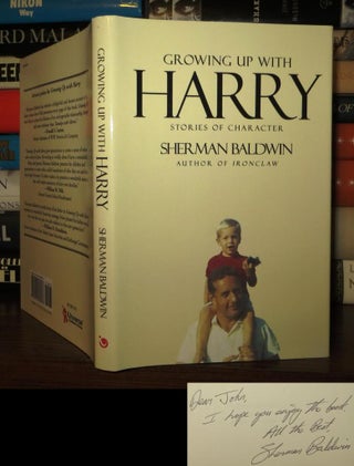 Item #50413 GROWING UP WITH HARRY Signed 1st. Sherman Baldwin