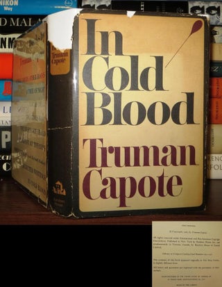 Item #50458 IN COLD BLOOD. Truman Capote