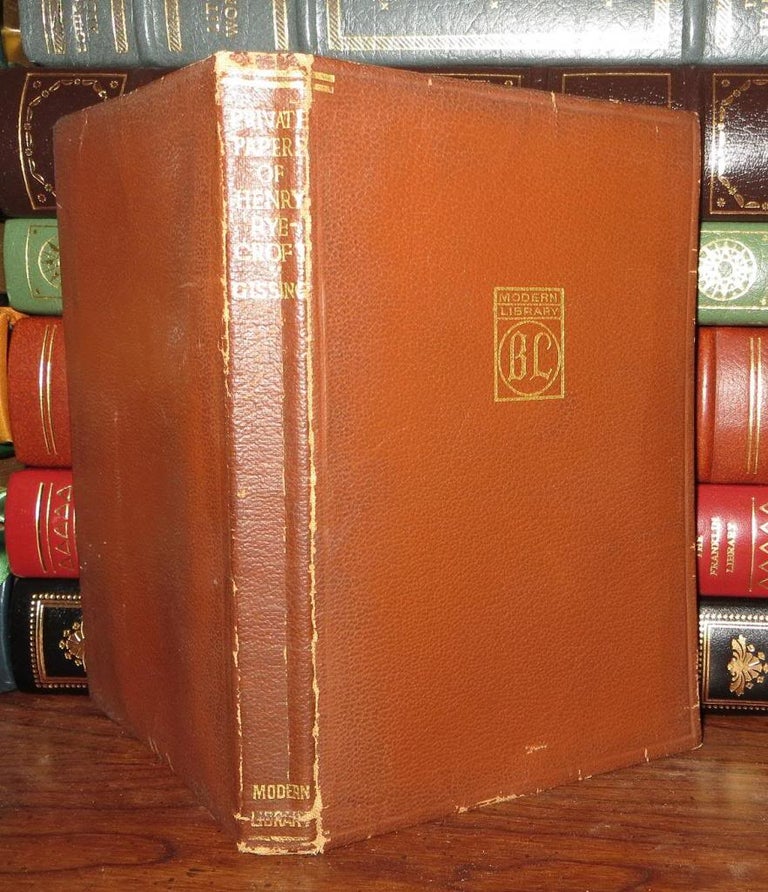Item #56765 THE PRIVATE PAPERS OF HENRY RYECROFT. George Gissing.