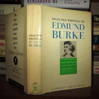 Item #58519 SELETED WRITINGS OF EDMUND BURKE. Edmund Burke