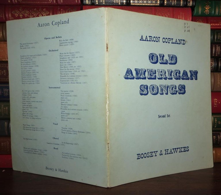 Item #61084 OLD AMERICAN SONGS Second Set. Aaron Copland.