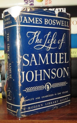 Item #71568 THE LIFE OF SAMUEL JOHNSON Modern Library Giant G2. James Boswell