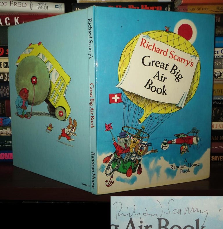 Item #74139 RICHARD SCARRY'S GREAT BIG AIR BOOK Signed 1st. Richard Scarry.