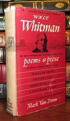 Item #77673 THE VIKING PORTABLE WALT WHITMAN. Walt Whitman