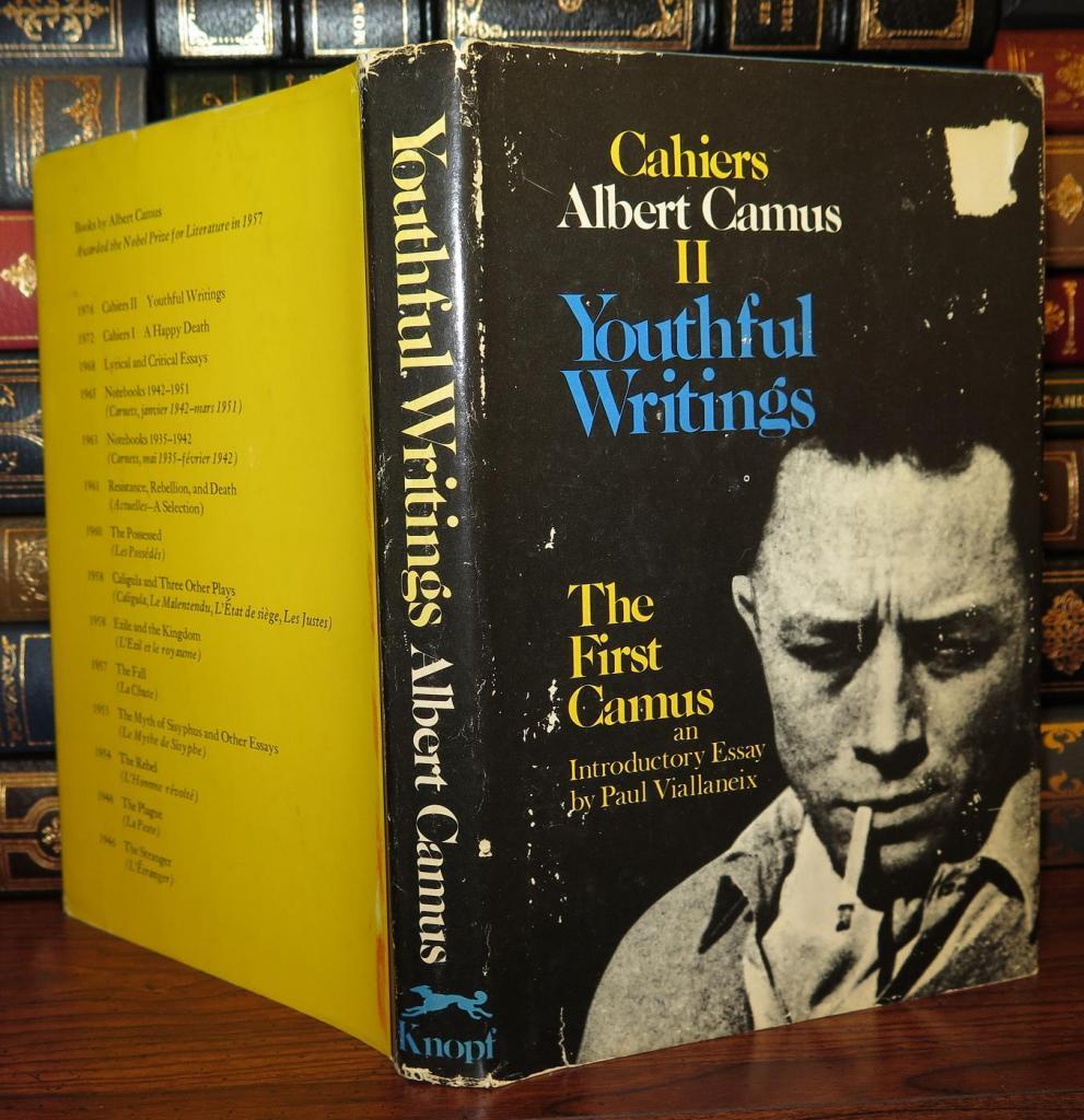 YOUTHFUL WRITINGS | Albert Camus | Book Club Edition