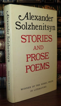 Item #77817 STORIES AND PROSE POEMS. Alexander Solzhenitsyn