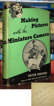 Item #83306 MAKING PICTURES WITH THE MINIATURE CAMERA Signed 1st. Jacob Deschin