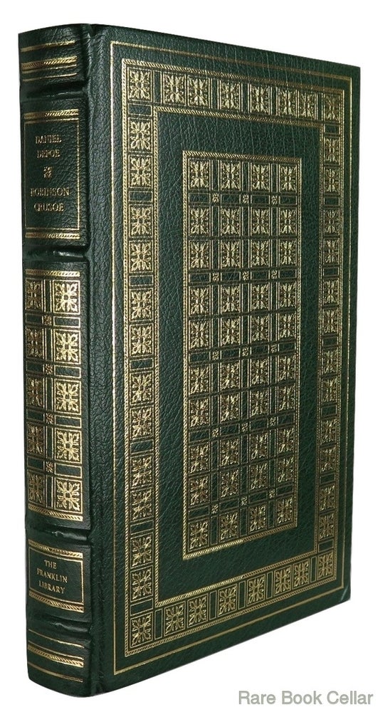 Item #83665 THE ADVENTURES OF ROBINSON CRUSOE Franklin Library. Daniel Defoe.