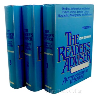 Item #84907 READER'S ADVISER: A LAYMAN'S GUIDE TO LITERATURE. VOL I, II & III. George Vallasi -...