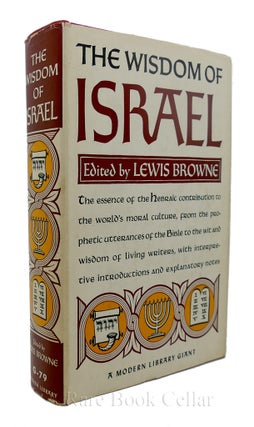 Item #85436 THE WISDOM OF ISRAEL. Lewis Browne