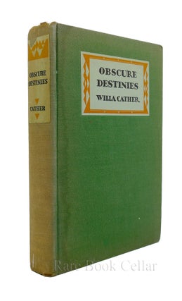 Item #86878 OBSCURE DESTINIES. Willa Cather