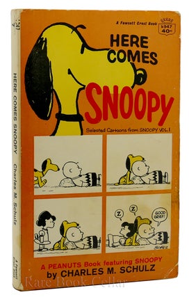 Item #88635 HERE COMES SNOOPY Selected Cartoons from Snoopy, Vol. I. Charles M. Schulz