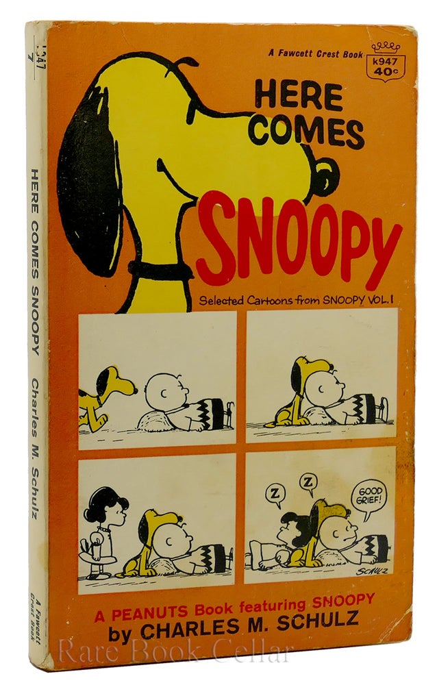 Item #88635 HERE COMES SNOOPY Selected Cartoons from Snoopy, Vol. I. Charles M. Schulz.