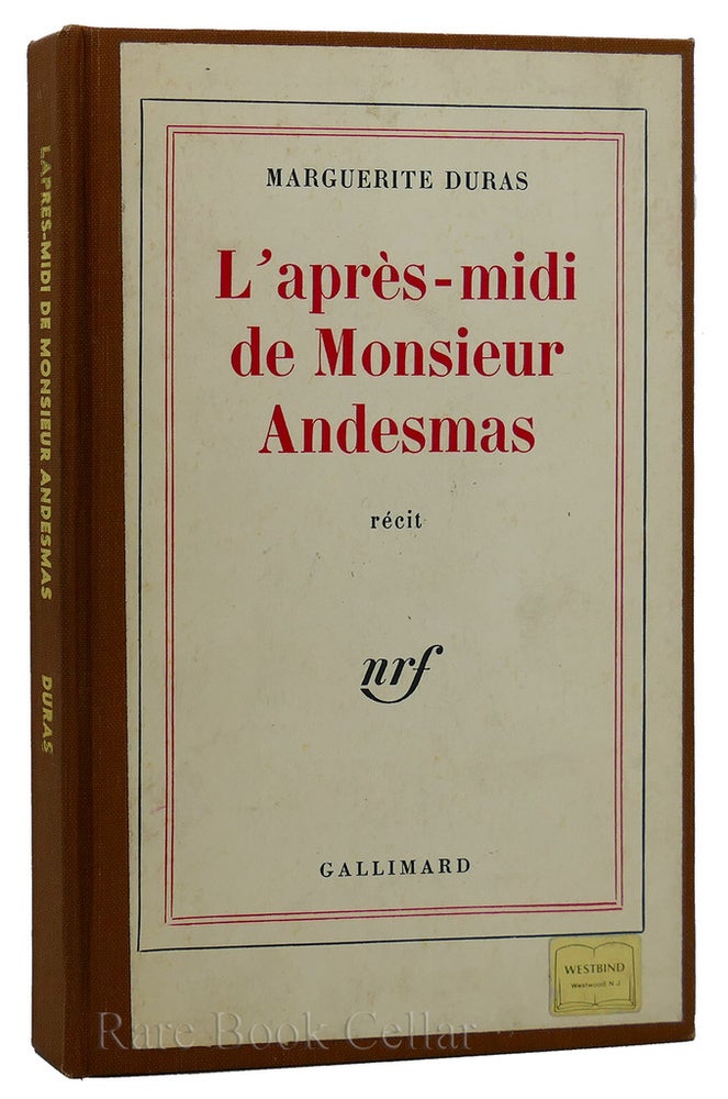 Item #89276 L'APRES-MIDI DE MONSIEUR ANDESMAS (FRENCH EDITION). Marguerite Duras.