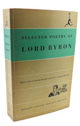 Item #96542 SELECTED POETRY. Lord Byron