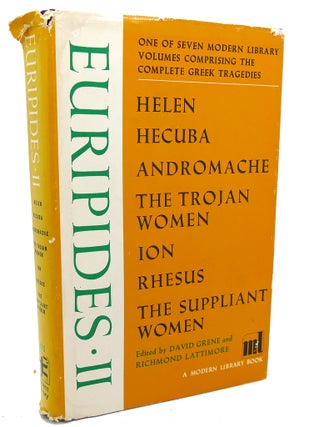 Item #97234 EURIPIDES II, ONE OF SEVEN MODERN LIBRARY VOLUMES COMPRISING THE COMPLETE GREEK...