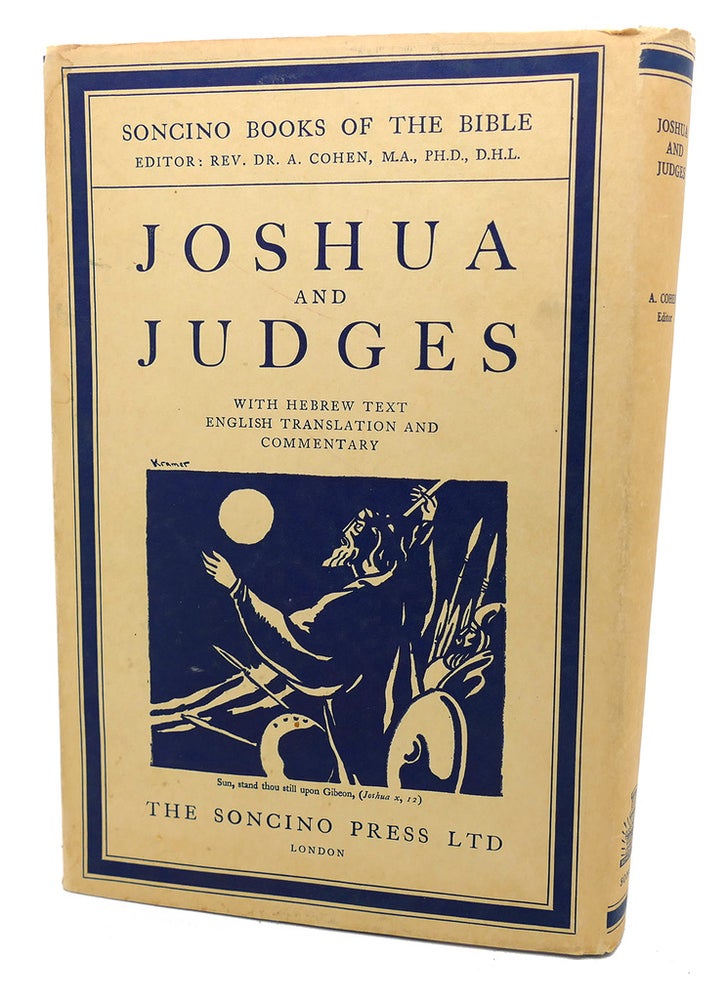 Item #99085 JOSHUA, JUDGES With Hebrew Text, English Translation, and Commentary. Rev. Dr. A. Cohen.
