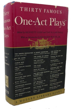 Item #100049 THIRTY FAMOUS ONE - ACT PLAYS. Bennett Cerf