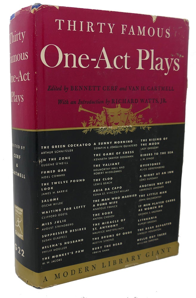 Item #100049 THIRTY FAMOUS ONE - ACT PLAYS. Bennett Cerf.