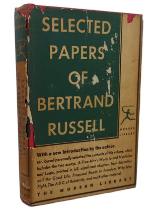 Item #100324 SELECTED PAPERS OF BERTRAND RUSSELL. Bertrand Russell
