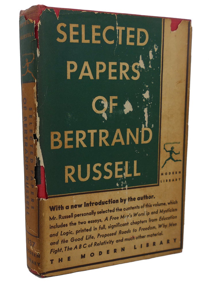 Item #100324 SELECTED PAPERS OF BERTRAND RUSSELL. Bertrand Russell.