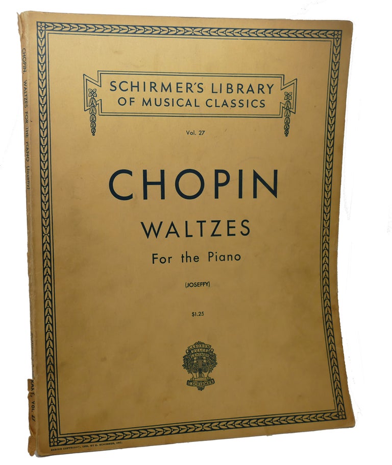 Item #100767 CHOPIN WALTZES FOR THE PIANO, VOL. 27. Federic Chopin.