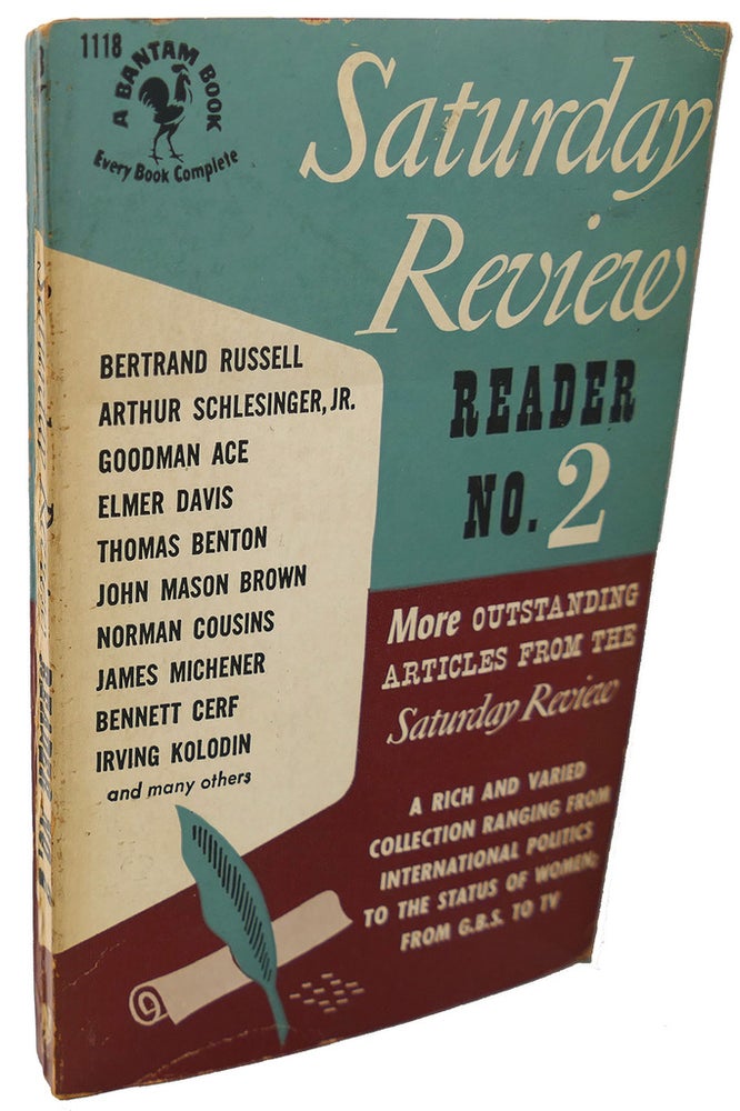 Item #101435 SATURDAY REVIEW READER NO. 2. Elmer Davis Bertrand Russell, Bennett Cerf, James Michener.