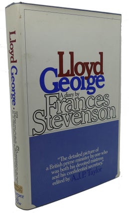 Item #101679 LLOYD GEORGE : A Diary by Frances Stevenson. A. J. P. Taylor Frances Stevenson