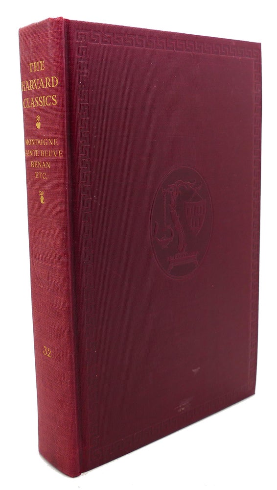 Item #103005 LITERARY AND PHILOSOPHICAL ESSAYS : The Harvard Classics. Montaigne Charles W. Eliot, Renan, Sainte Beuve.