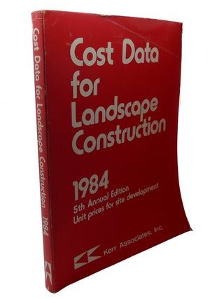 Item #104574 COST DATA FOR LANDSCAPE CONSTRUCTION , 1984