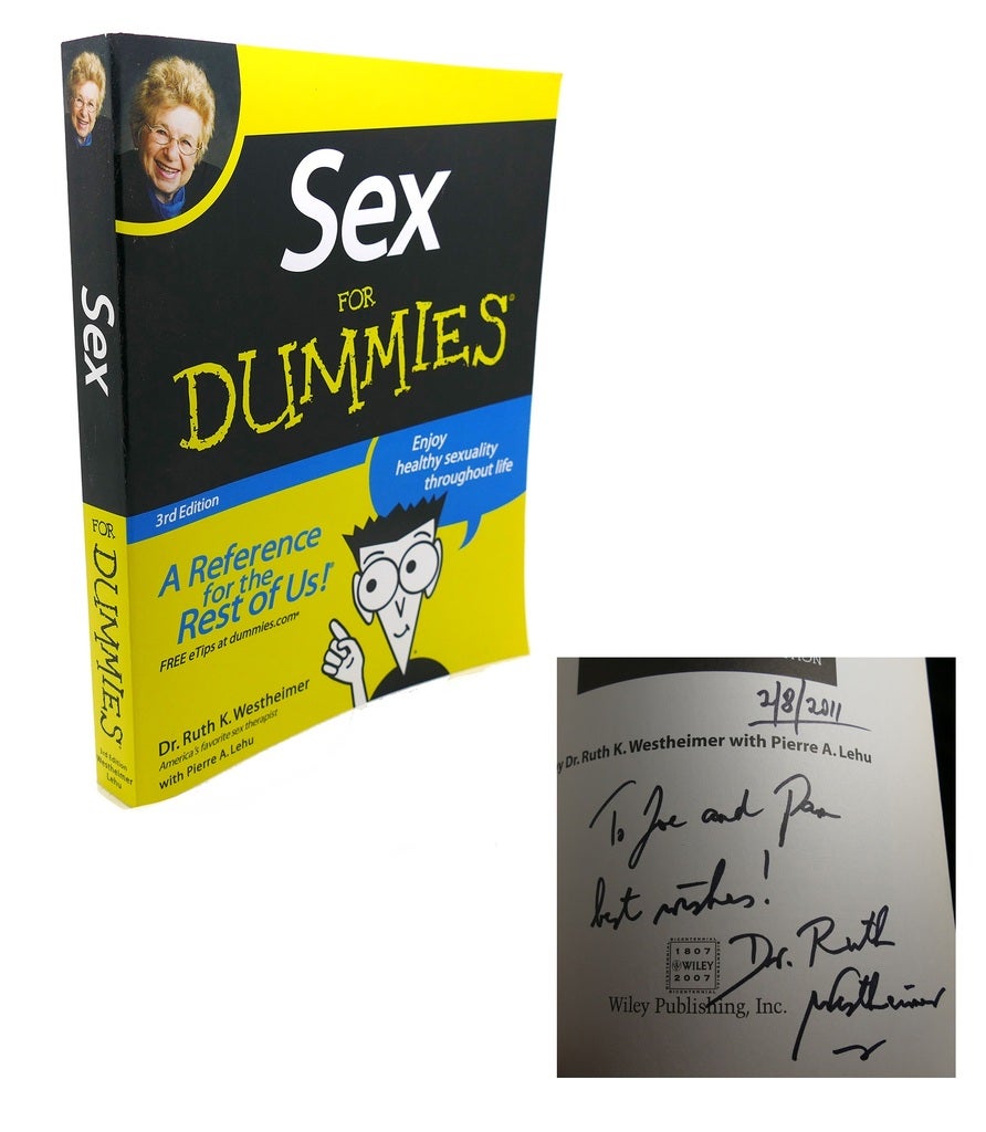 SEX FOR DUMMIES | Sabine Walter Dr. Ruth K. Westheimer, Pierre A. | Third  Edition