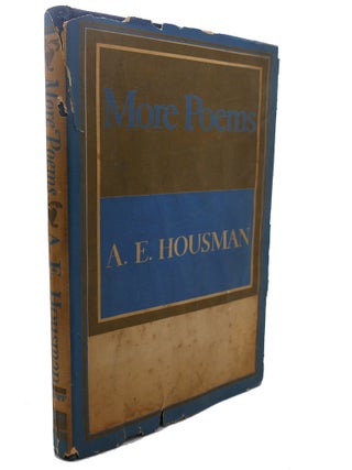 Item #108857 MORE POEMS. A. E. Housman
