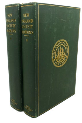 Item #109442 NEW ENGLAND SOCIETY ORATIONS Addresses, Sermons and Poems Delivered before the New...