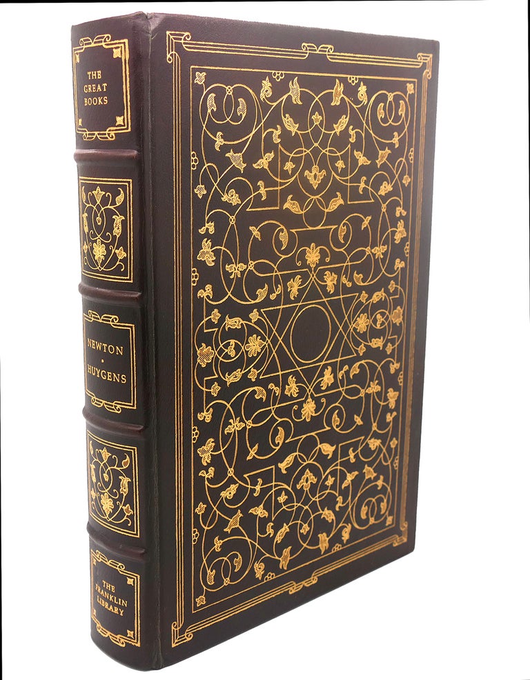Item #110179 MATHEMATICAL PRINCIPLES OF NATURAL PHILOSOPHY, OPTICS, TREATISE ON LIGHT Franklin Library Great Books of the Western World. Sir Isaac Newton, Christiaan Huygens.