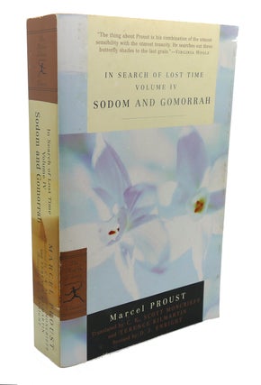 Item #110361 IN SEARCH OF LOST TIME VOLUME IV SODOM AND GOMORRAH. Marcel Proust