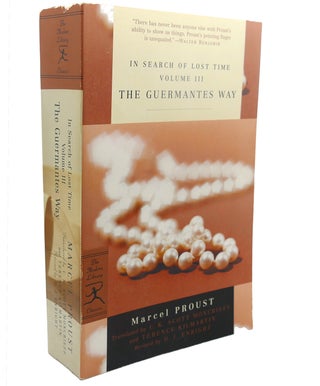 Item #110362 IN SEARCH OF LOST TIME, VOL. III : The Guermantes Way. Marcel Proust